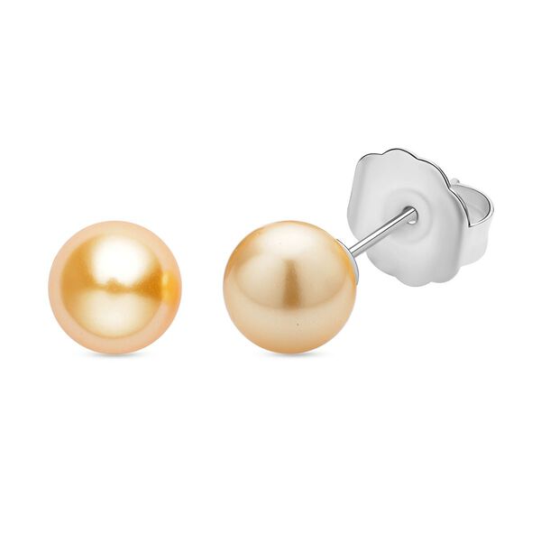 Champagner Muschelkernperle und Champagner-Kristall-Schmuckset - 2,02 ct. image number 6