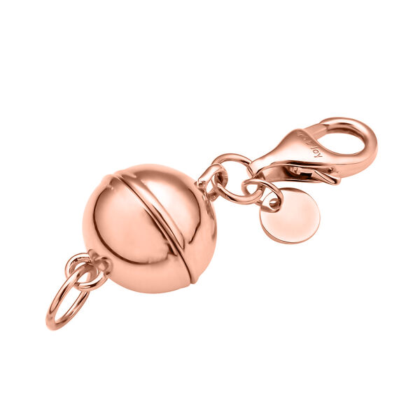 TOUCH und LOCK rosévergoldeter Silber-Magnet-Karabinerverschluss 