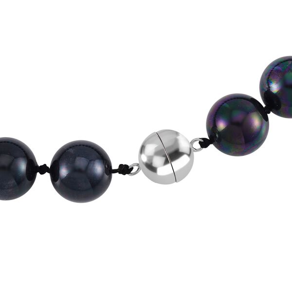 Rosa Muschelkernperle Halskette ca. 50 cm Reiner Edelstahl image number 4