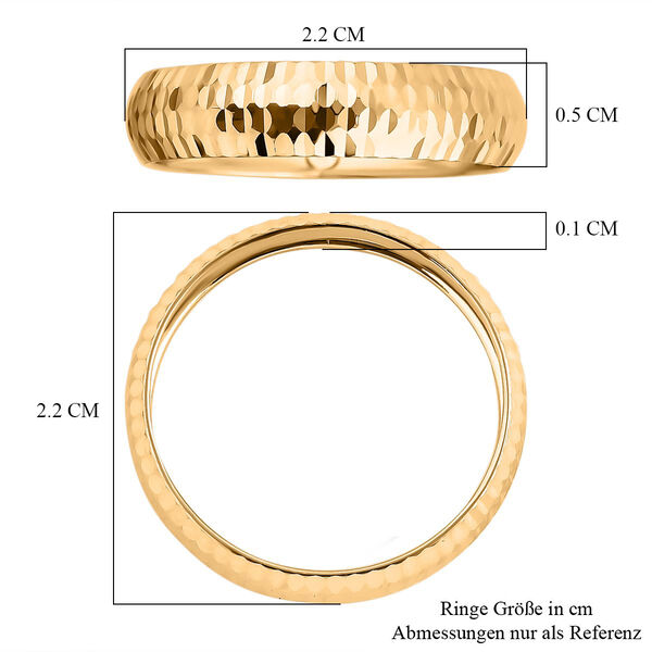 Bandring mit Diamantschliff in 375 Gold image number 5