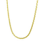 Geflochten Halskette ca. 50 cm 925 Silber vergoldet