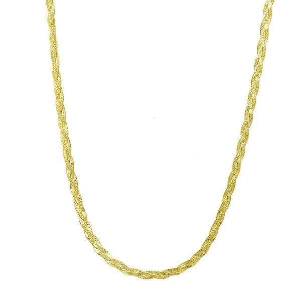 Geflochtene Halskette in Silber