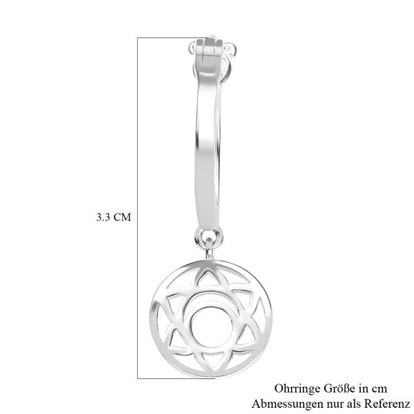 Hexagramm Ohrringe in 925 Silber image number 7