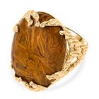 Skript Stein Ring Messing (Größe 18.00) ca. 21,79 ct