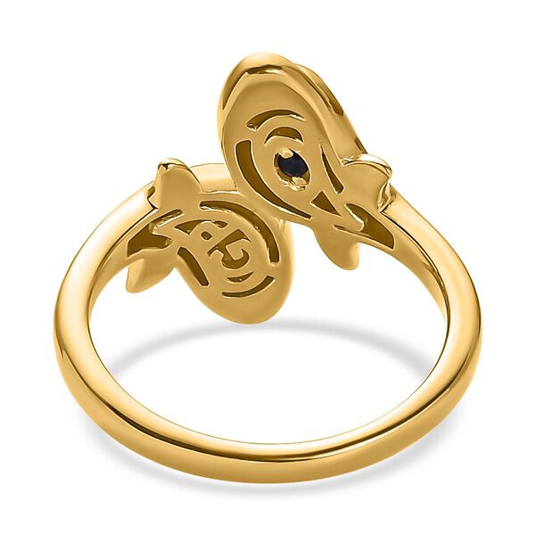 GP Sea Life Kollektion - Diamant und Kanchanaburi blauer Saphir-Ring image number 5