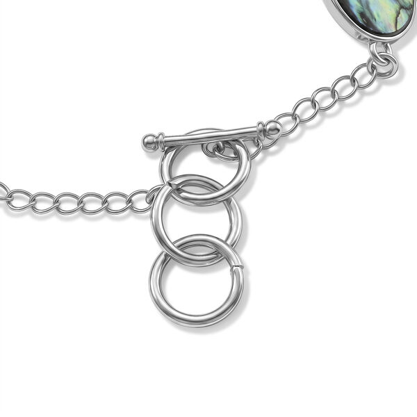 Abalone Muschel Armband ca. Flexibles cm Nickelfreies Messing ca. 45.00 ct image number 4