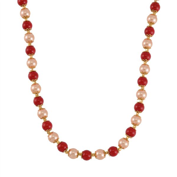 Grüne Muschelkernperle Schmuckset  Legierung vergoldet image number 3