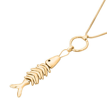 Gelb Halskette ca. 60 cm+ 5 cm Extender, ca. 43,90g