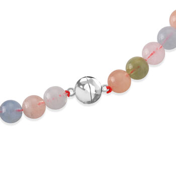 D'Joy AA Mehrfarbiger Beryll Halskette ca. 50 cm 925 Silber Rhodiniert ca. 270,00 ct.