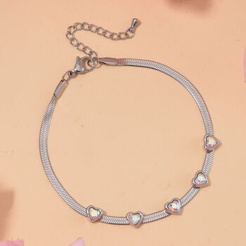 Kristall Armband, 19 cm