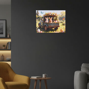 LIVMORE Landschaft Motiv LED Wandbild mit Farbwechsel Lichteffekt 30 x 40 cm