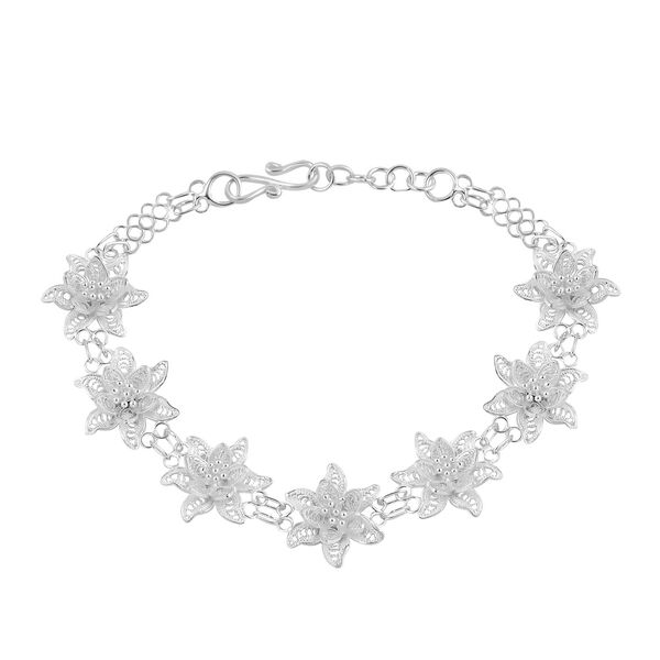Royal Bali Kollektion - Florales Armband 19cm image number 0
