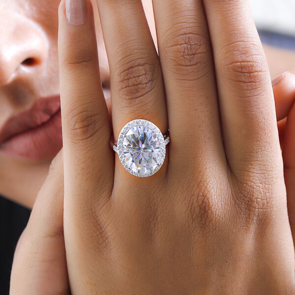 Moissanit Ring, ca. 10.48 ct image number 9