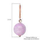 Kunzit Ohrringe, 925 Silber rosévergoldet ca. 22,50 ct image number 4
