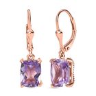 AA Rose De France Amethyst Ohrringe 925 Silber rosévergoldet ca. 4.56 ct