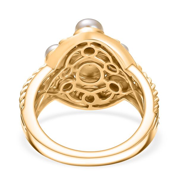 Süßwasser Perle (6-6.5 mm) Ring Nickelfreies Messing (Größe 18.00) 6.74 ct image number 6