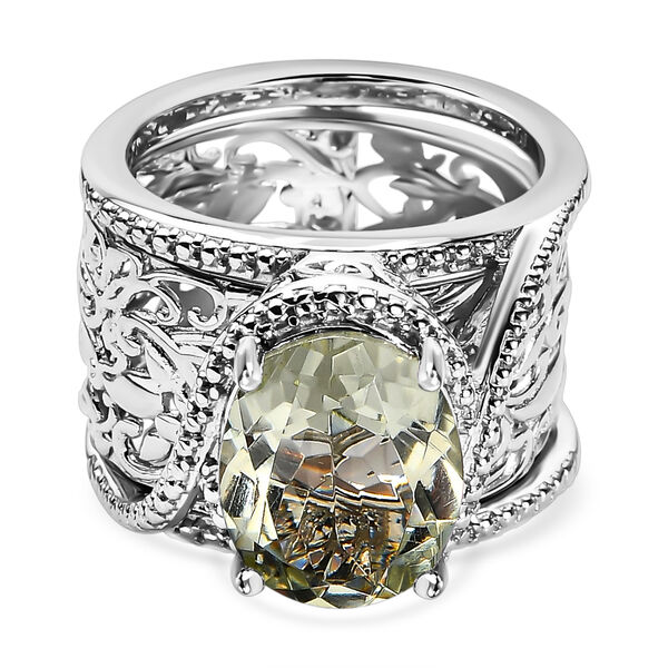 Prasiolith Cocktail Ring - 4,53 ct.