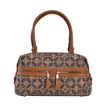 Umweltfreundliche Kork Tragetasche mit RFID Schutz, 35x20x10cm, Khaki