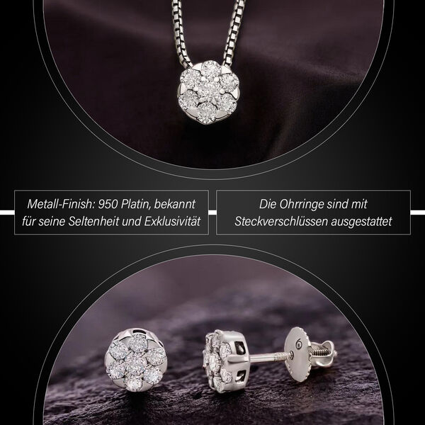 Weißes VS GH Diamant-Schmuckset - 1 ct. image number 3