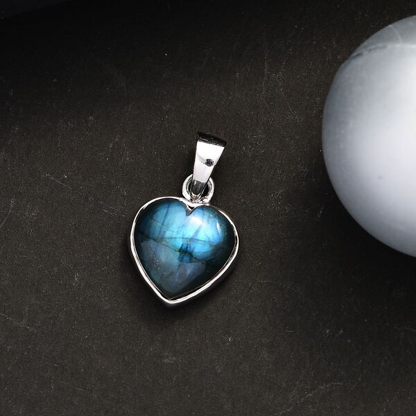 AAA Labradorit Anh&auml;nger 925 Silber rhodiniert ca. 7.07 ct image number 2