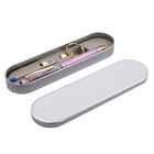 Premium Kollektion - Echter Amethyst-Kugelschreiber mit extra Mine und Schlüsselanhänger