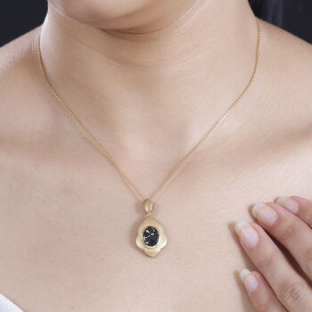 Goldenite Anh&auml;nger 925 Silber 750 Gelbgold Vermeil ca. 1,75 ct.