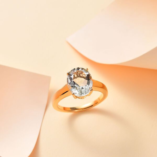 Prasiolith Ring - 3,37 ct. image number 2