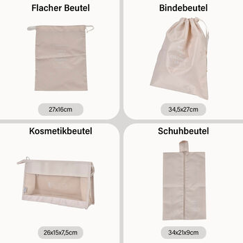 Set aus 8 Aufbewahrungsbeuteln, wei&szlig;