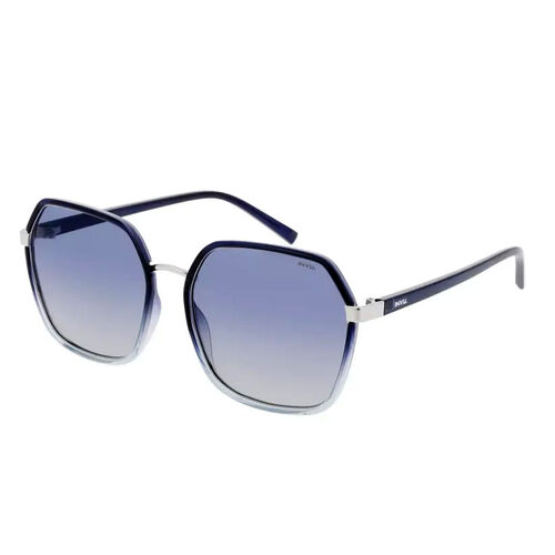 SOLE & LUCE - Transparente Polarisierende Sonnenbrille, Silber und Blau image number 0