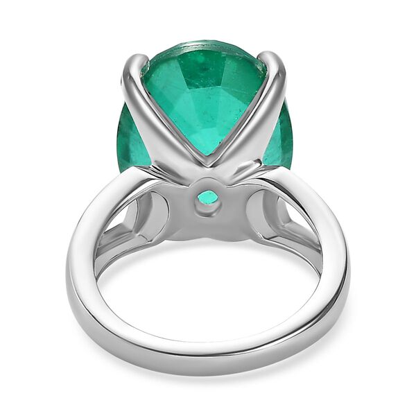 Smaragd Triplett Quarz Ring - 12,76 ct. image number 5