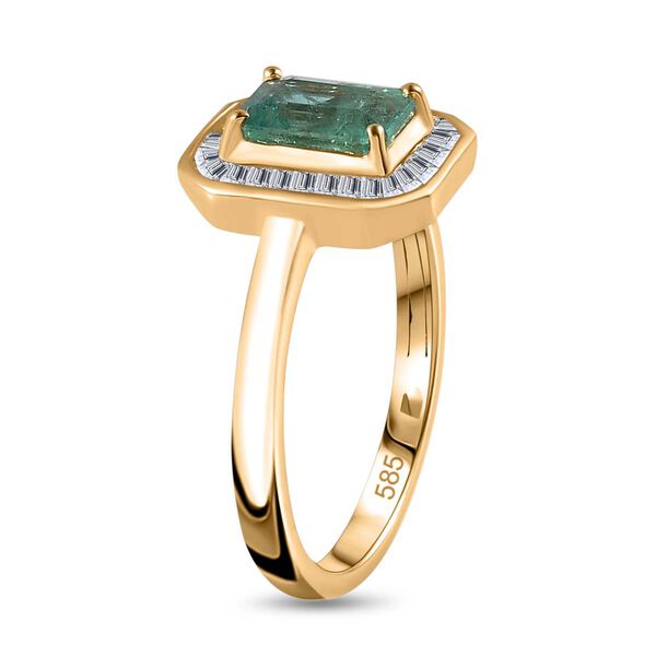 AAA Kagem sambischer Smaragd und Diamant Ring - 1,38 ct. image number 5