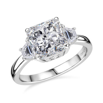 D joy Moissanit Ring 925 Silber rhodiniert (Gr&ouml;&szlig;e 20.00) ca. 2.95 ct