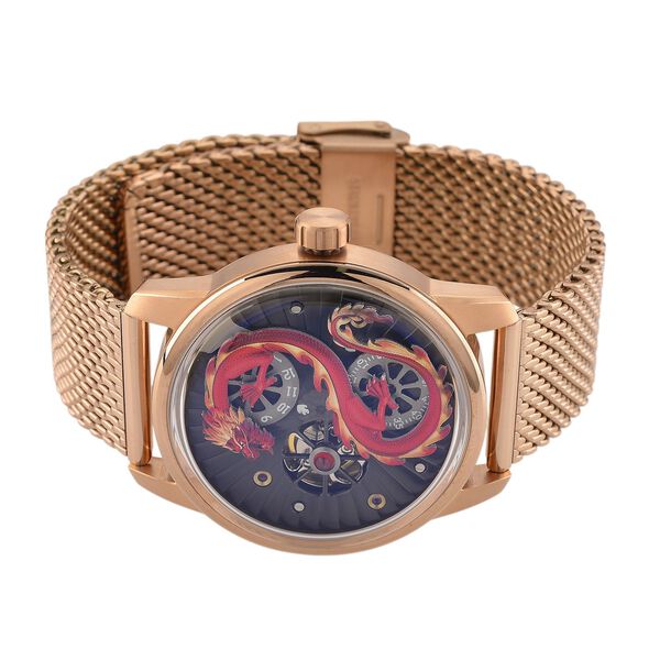 WILLIAM HUNT LIMITIERTE EDITION - Drachen Uhr Seiko Automatik Uhrwerk, 21 Jeweils, Saphir Mineralglas, 5 ATM Wasserdicht, 316L Edelstahl image number 5