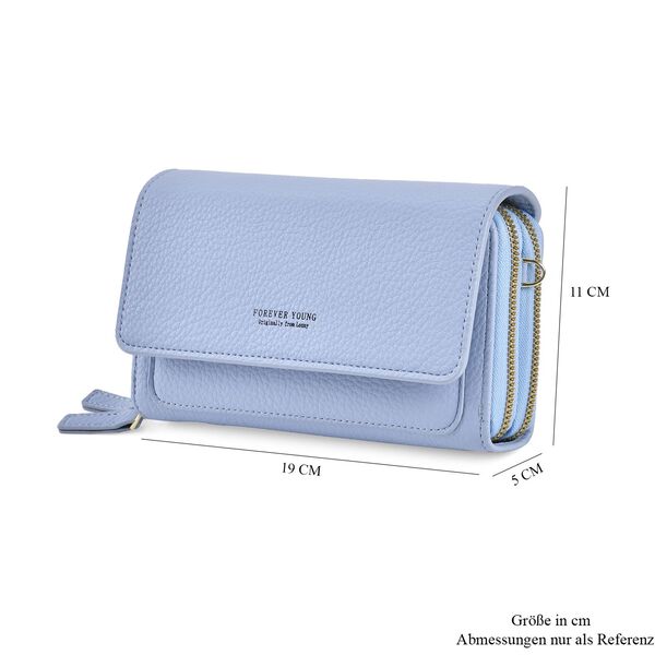Crossbody-Tasche mit RFID-Schutz, Blau image number 7
