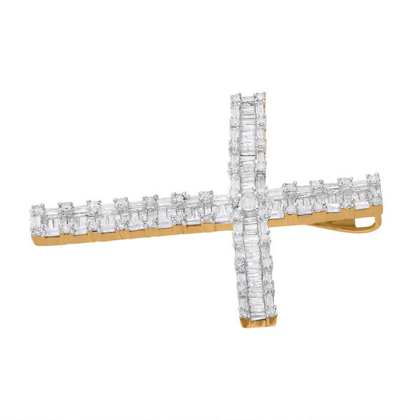 Diamant Anhänger, 925 Silber platiniert - 1 ct. image number 3