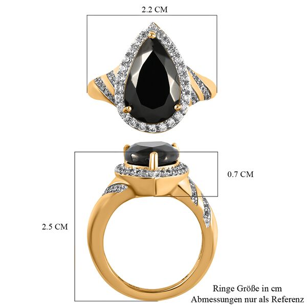 Elite Shungit und Zirkon Ring - 3,49 ct. image number 7