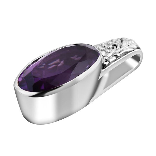 Royal Bali - Afrikanischer Amethyst Anh&auml;nger, 925 Silber, ca. 8.92 ct image number 3