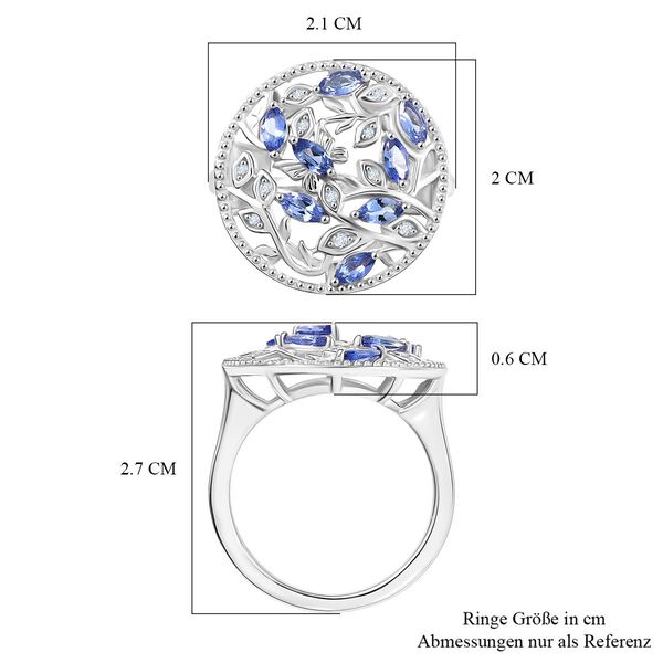 D'Joy Tansanit und Zirkon Ring - 0,86 ct. image number 6