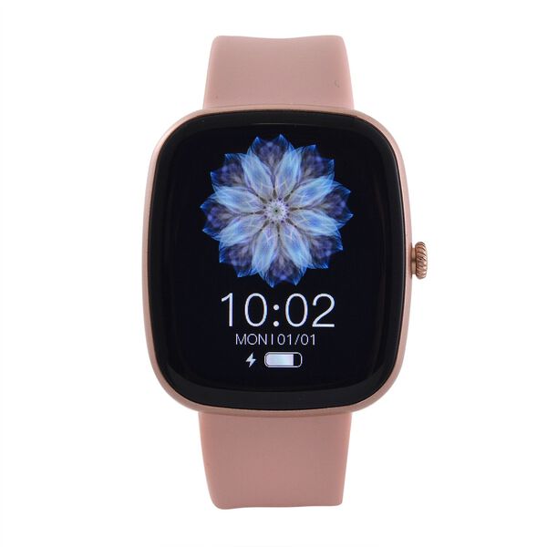 VS10 Smartwatch 4-in-1 Set mit TFT Touchscreen, 3 Silikon-Wechselarmb&auml;ndern, Bluetooth-Anrufen, Sprachassistent, Herzfrequenz- und Schlaftracking, wasserdichtes Geh&auml;use, Rosa image number 2