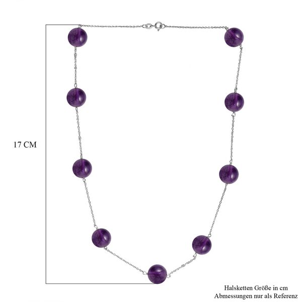 Afrikanische Amethyst-Halskette, 50 cm - 40 ct. image number 6