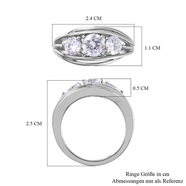 Zirkonia Ring - 3,04 ct. image number 7