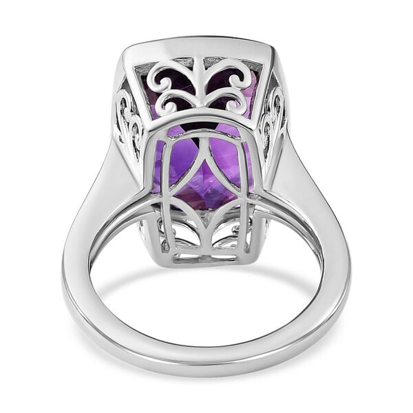 Nat&uuml;rlicher, marokkanischer Amethyst-Solit&auml;r-Ring - 10,83 ct. image number 6