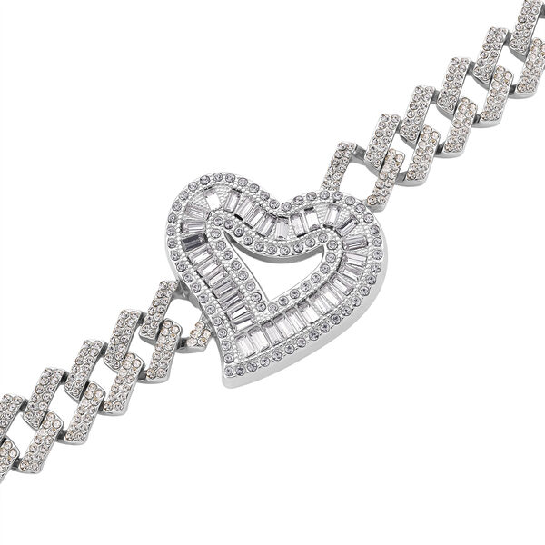 Wei&szlig;er Kristall Halskette ca. 50 cm Standard image number 4