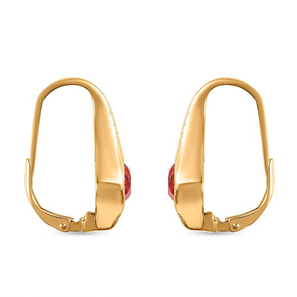 Sunset Quarz Triplette Ohrringe, 925 Silber Gelbgold Vermeil, ca. 2.93 ct image number 4