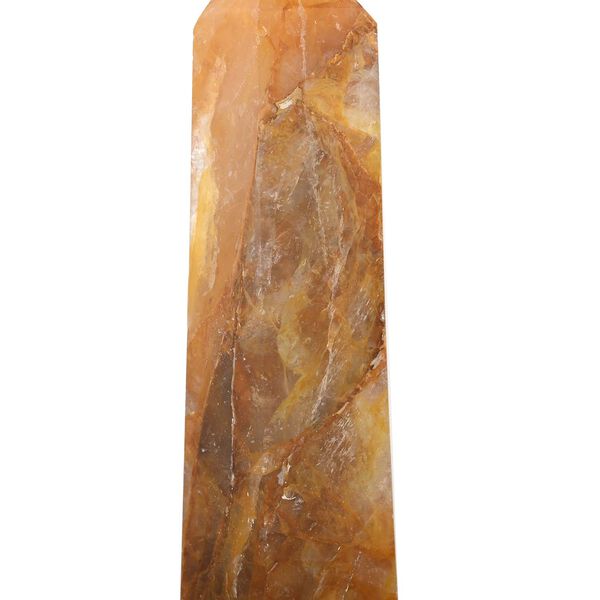 Gelber Hämatoid-Quarz Obelisk, L - 3010 ct. image number 1