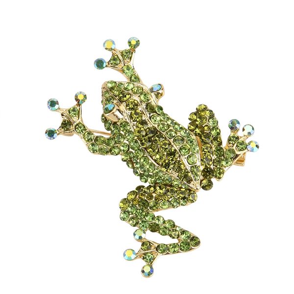 Gr&uuml;ner Magie Farbe Kristall Brosche  Gelb image number 4