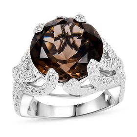 Rauchquarz Ring Messing (Größe 17.00) ca. 9,37 ct