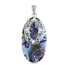 Abalone Muschel Anhänger 925 Silber ca. 0,01 ct.