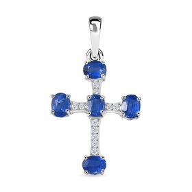 D'Joy AA Natürlicher Kaschmir Kyanit und Moissanit Anhänger - 1,31 ct. D'Joy AA Natürlicher Kaschmir Kyanit und Moissanit Anhänger - 1,31 ct.