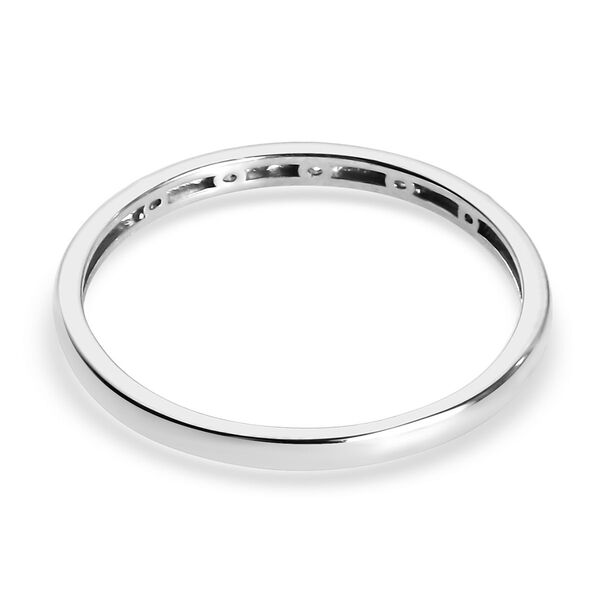Diamant Bandring, 925 Silber platiniert image number 5